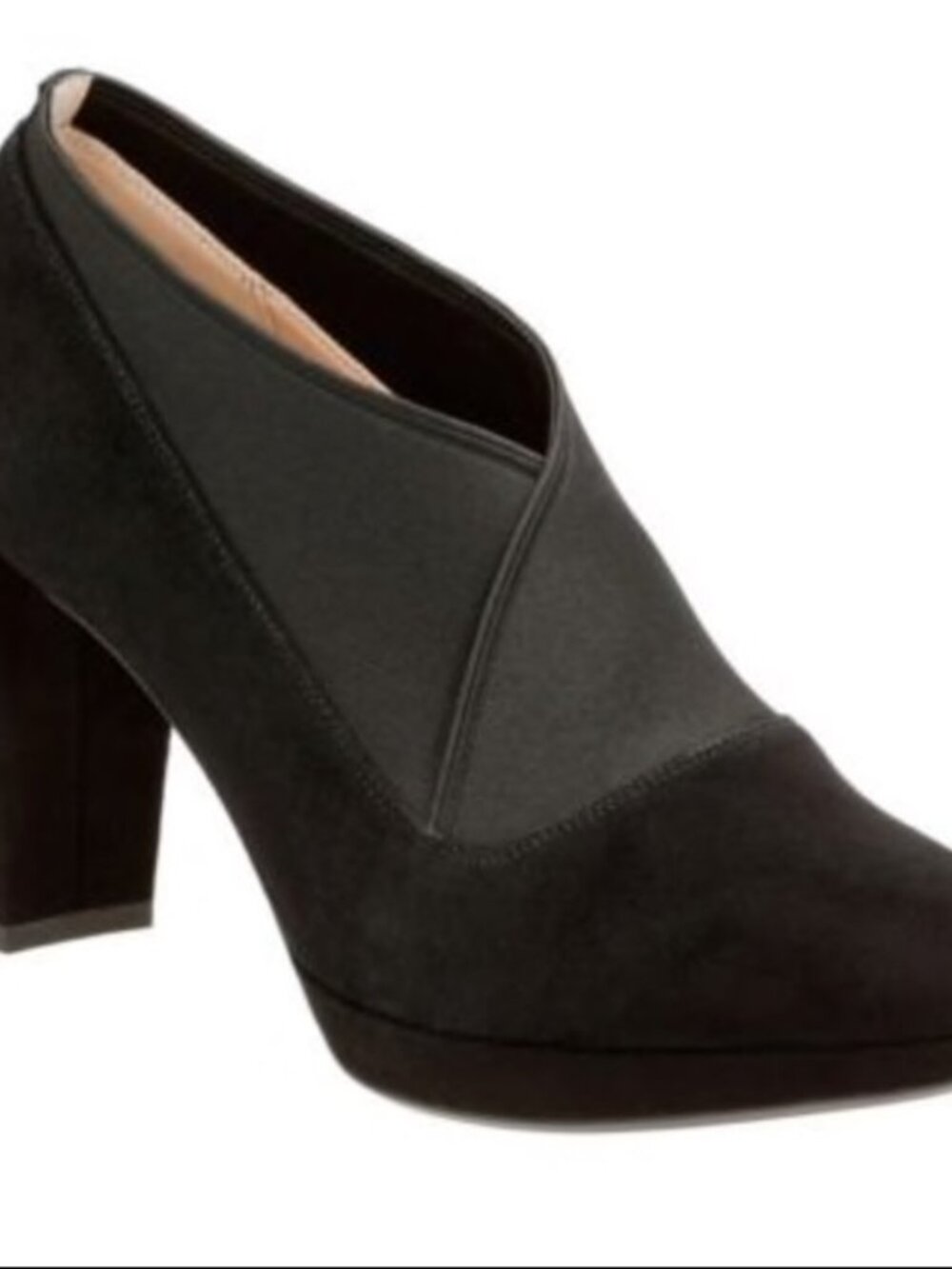 Clarks Kendra Mix Black Suede Pump Comfort Sleek Size 9M